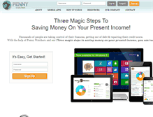 Tablet Screenshot of pennywatchers.org